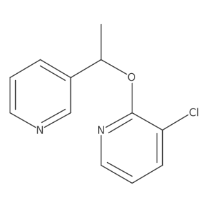 3-Chloro-2-[1-(pyridin-3-yl)ethoxy]pyridine Structure