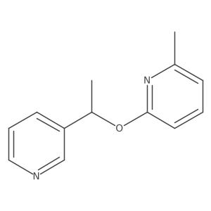 2-Methyl-6-[1-(pyridin-3-yl)ethoxy]pyridine Structure