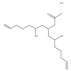 Sodium {bis[3-(allyloxy)-2-hydroxypropyl]amino}acetate结构式
