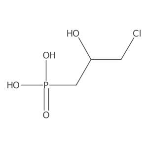 (2R)-3-chloro-2-hydroxypropylphosphonic acid Structure