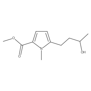 methyl 5-[(3S)-3-hydroxybutyl]-1-methyl-1H-pyrrole-2-carboxylate结构式