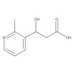 (3R)-3-hydroxy-3-(2-methylpyridin-3-yl)propanoic acid Structure