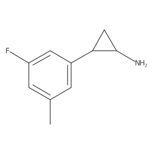 rac-(1R,2S)-2-(3-fluoro-5-methylphenyl)cyclopropan-1-amine Structure