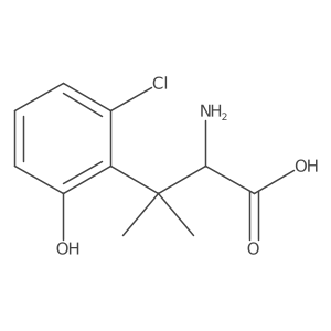 2-Amino-3-(2-chloro-6-hydroxyphenyl)-3-methylbutanoic acid Structure