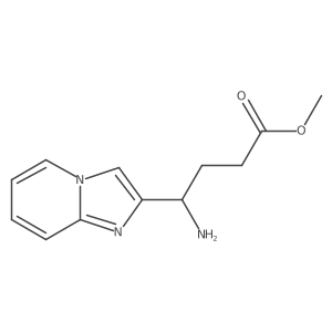 Methyl 4-amino-4-{imidazo[1,2-a]pyridin-2-yl}butanoate Structure