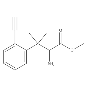 Methyl 2-amino-3-(2-ethynylphenyl)-3-methylbutanoate结构式