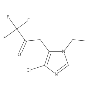 3-(4-chloro-1-ethyl-1H-imidazol-5-yl)-1,1,1-trifluoropropan-2-one Structure