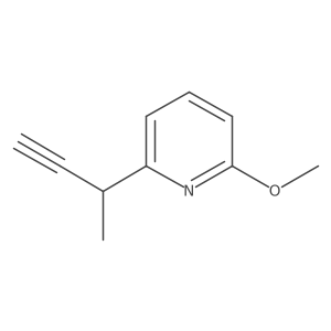 2-(But-3-yn-2-yl)-6-methoxypyridine结构式