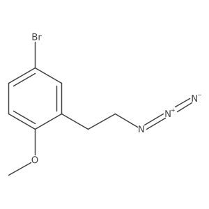 2-(2-Azidoethyl)-4-bromo-1-methoxybenzene结构式