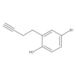 4-Bromo-2-(but-3-yn-1-yl)phenol Structure