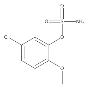 5-Chloro-2-methoxyphenyl sulfamate结构式