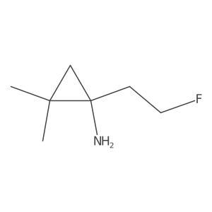 1-(2-Fluoroethyl)-2,2-dimethylcyclopropan-1-amine Structure