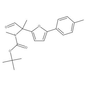 tert-butyl N-methyl-N-{2-[5-(4-methylphenyl)furan-2-yl]-1-oxopropan-2-yl}carbamate Structure