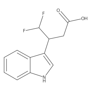 4,4-difluoro-3-(1H-indol-3-yl)butanoic acid Structure