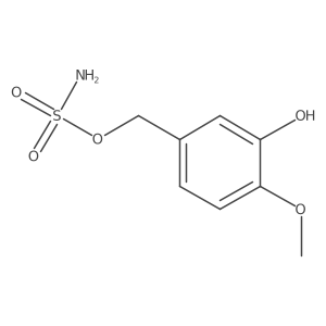 (3-Hydroxy-4-methoxyphenyl)methyl sulfamate Structure