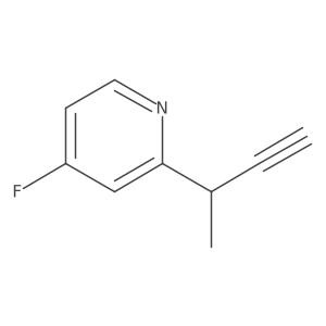 2-(But-3-yn-2-yl)-4-fluoropyridine Structure