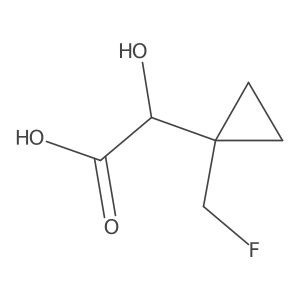 2-[1-(Fluoromethyl)cyclopropyl]-2-hydroxyacetic acid结构式