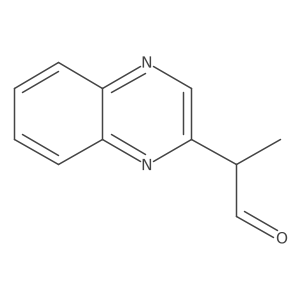 2-(Quinoxalin-2-yl)propanal Structure