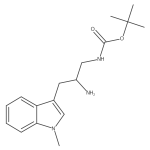 tert-butyl N-[2-amino-3-(1-methyl-1H-indol-3-yl)propyl]carbamate Structure
