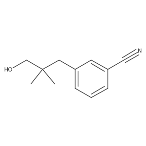 3-(3-Hydroxy-2,2-dimethylpropyl)benzonitrile Structure