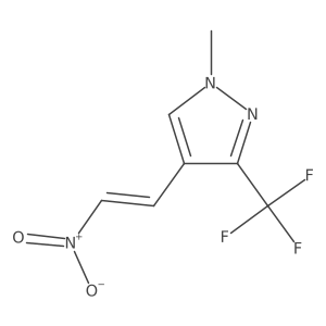 1-methyl-4-(2-nitroethenyl)-3-(trifluoromethyl)-1H-pyrazole Structure