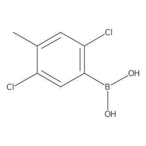 2,5-Dichloro-4-methylboronic acid结构式