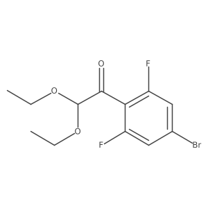 1-(4-Bromo-2,6-difluorophenyl)-2,2-diethoxyethanone结构式