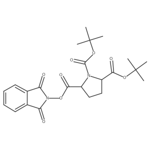 rac-1,2-di-tert-butyl 5-(1,3-dioxo-2,3-dihydro-1H-isoindol-2-yl) (2R,5S)-pyrrolidine-1,2,5-tricarboxylate Structure