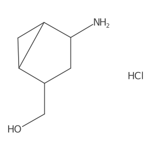 [(1R,2R,4S,5S)-4-Amino-2-bicyclo[3.1.0]hexanyl]methanol;hydrochloride结构式
