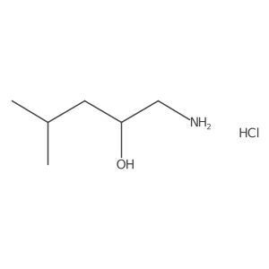 (2S)-1-amino-4-methylpentan-2-ol hydrochloride结构式