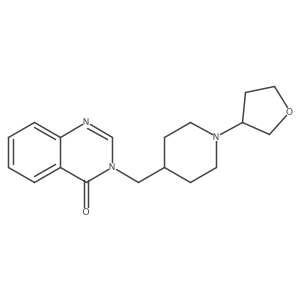 3-{[1-(Oxolan-3-yl)piperidin-4-yl]methyl}-3,4-dihydroquinazolin-4-one结构式