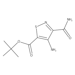 Tert-butyl 4-amino-3-carbamoyl-1,2-thiazole-5-carboxylate Structure