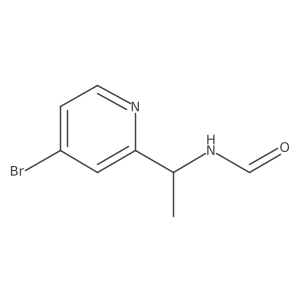 N-[1-(4-bromo-2-pyridinyl)ethyl]Formamide Structure