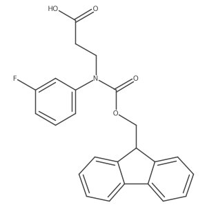 3-({[(9H-fluoren-9-yl)methoxy]carbonyl}(3-fluorophenyl)amino)propanoic acid Structure
