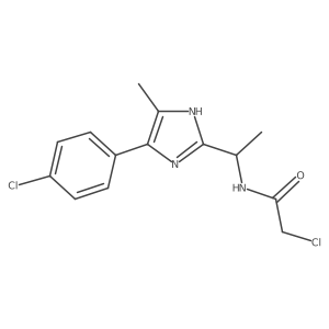 2-Chloro-N-[1-[4-(4-chlorophenyl)-5-methyl-1H-imidazol-2-yl]ethyl]acetamide Structure