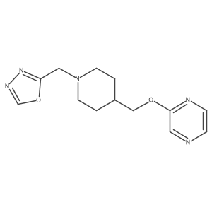 2-({1-[(1,3,4-Oxadiazol-2-yl)methyl]piperidin-4-yl}methoxy)pyrazine结构式