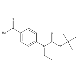 4-{[(Tert-butoxy)carbonyl](ethyl)amino}benzoic acid结构式