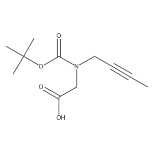 2-[(But-2-yn-1-yl)[(tert-butoxy)carbonyl]amino]acetic acid结构式