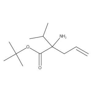 tert-butyl (2S)-2-amino-2-(propan-2-yl)pent-4-enoate Structure