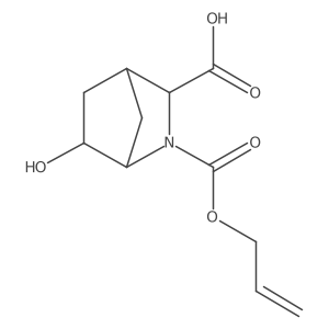 rac-(1R,3R,4S,6R)-6-hydroxy-2-[(prop-2-en-1-yloxy)carbonyl]-2-azabicyclo[2.2.1]heptane-3-carboxylic acid结构式