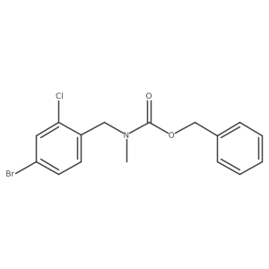 benzyl N-[(4-bromo-2-chlorophenyl)methyl]-N-methylcarbamate结构式
