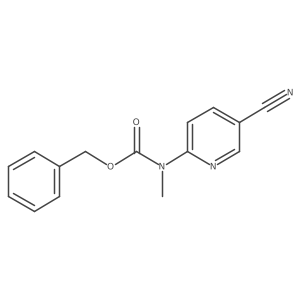 benzyl N-(5-cyanopyridin-2-yl)-N-methylcarbamate结构式