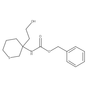 benzyl N-[3-(2-hydroxyethyl)thian-3-yl]carbamate Structure