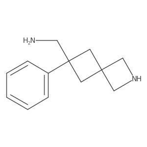1-{6-Phenyl-2-azaspiro[3.3]heptan-6-yl}methanamine Structure