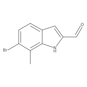 6-Bromo-7-methyl-1H-indole-2-carbaldehyde Structure