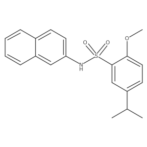 2-methoxy-N-(naphthalen-2-yl)-5-(propan-2-yl)benzene-1-sulfonamide Structure