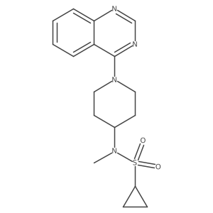 N-methyl-N-[1-(quinazolin-4-yl)piperidin-4-yl]cyclopropanesulfonamide结构式
