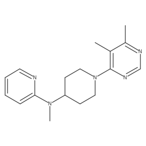 N-[1-(5,6-dimethylpyrimidin-4-yl)piperidin-4-yl]-N-methylpyridin-2-amine Structure
