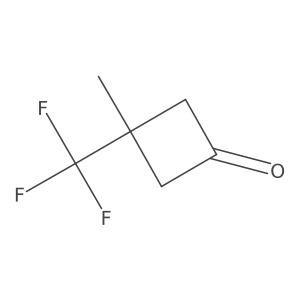 3-Methyl-3-(trifluoromethyl)cyclobutan-1-one Structure