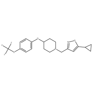 1-[(5-Cyclopropyl-1,2-oxazol-3-yl)methyl]-4-[4-(trifluoromethoxy)phenoxy]piperidine Structure
